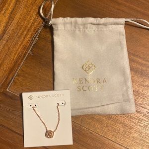 Kendra Scott Rose Gold Davie Pendant